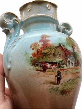 Turn of the century (1900s) antique Austrian Porcelain vase